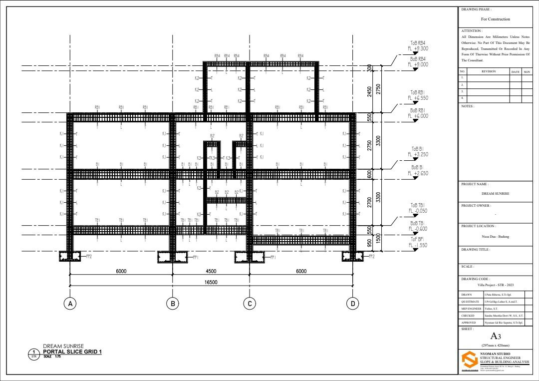 photographs of the construction process.